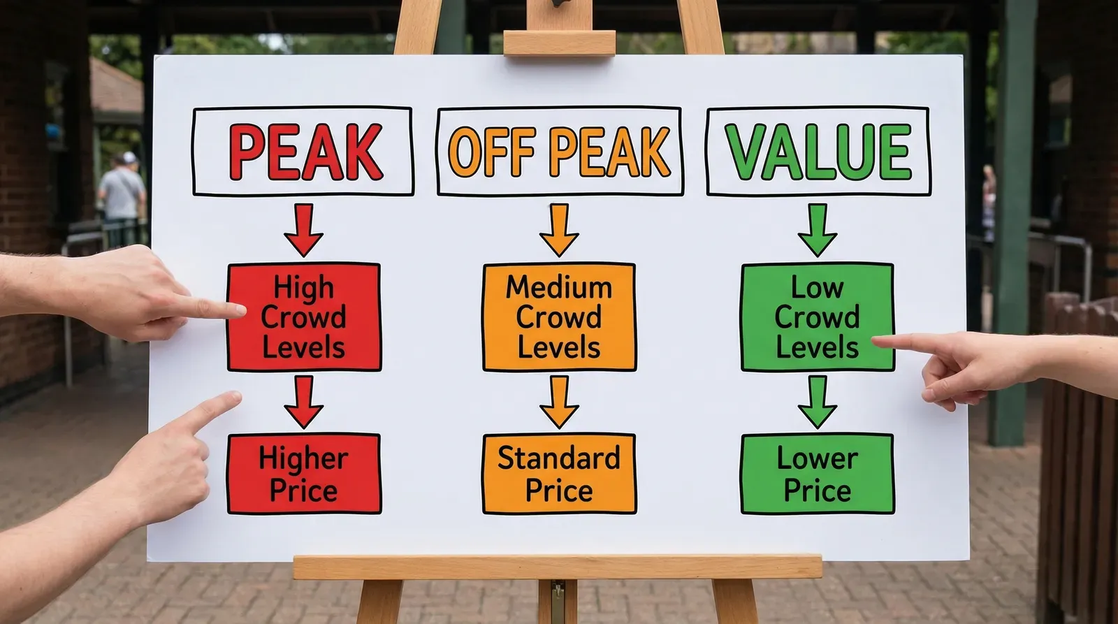 theme-park-dynamic-pricing-explainer-board