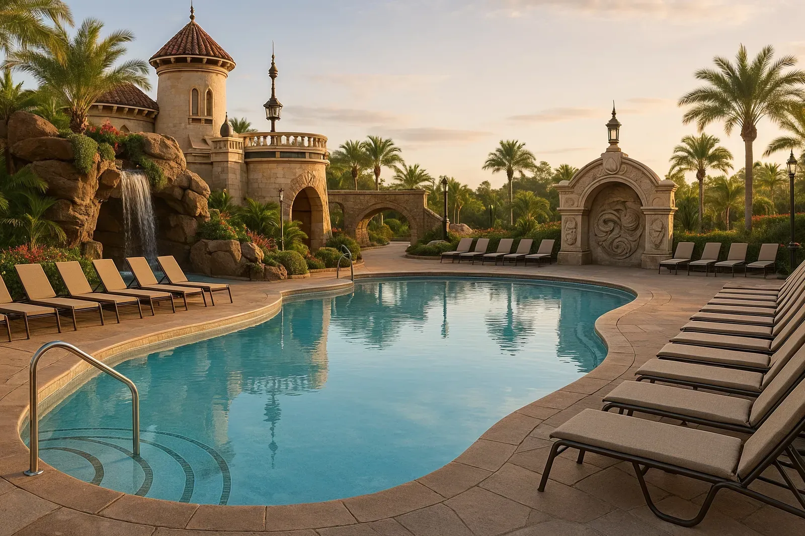 best disney resort hotels voted by travelers - tranquil Disney resort pool area