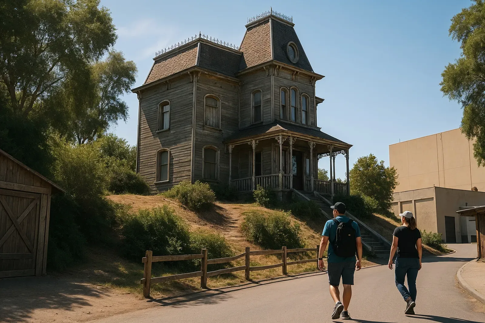 universal studios backlot tour history psycho house classic movie set