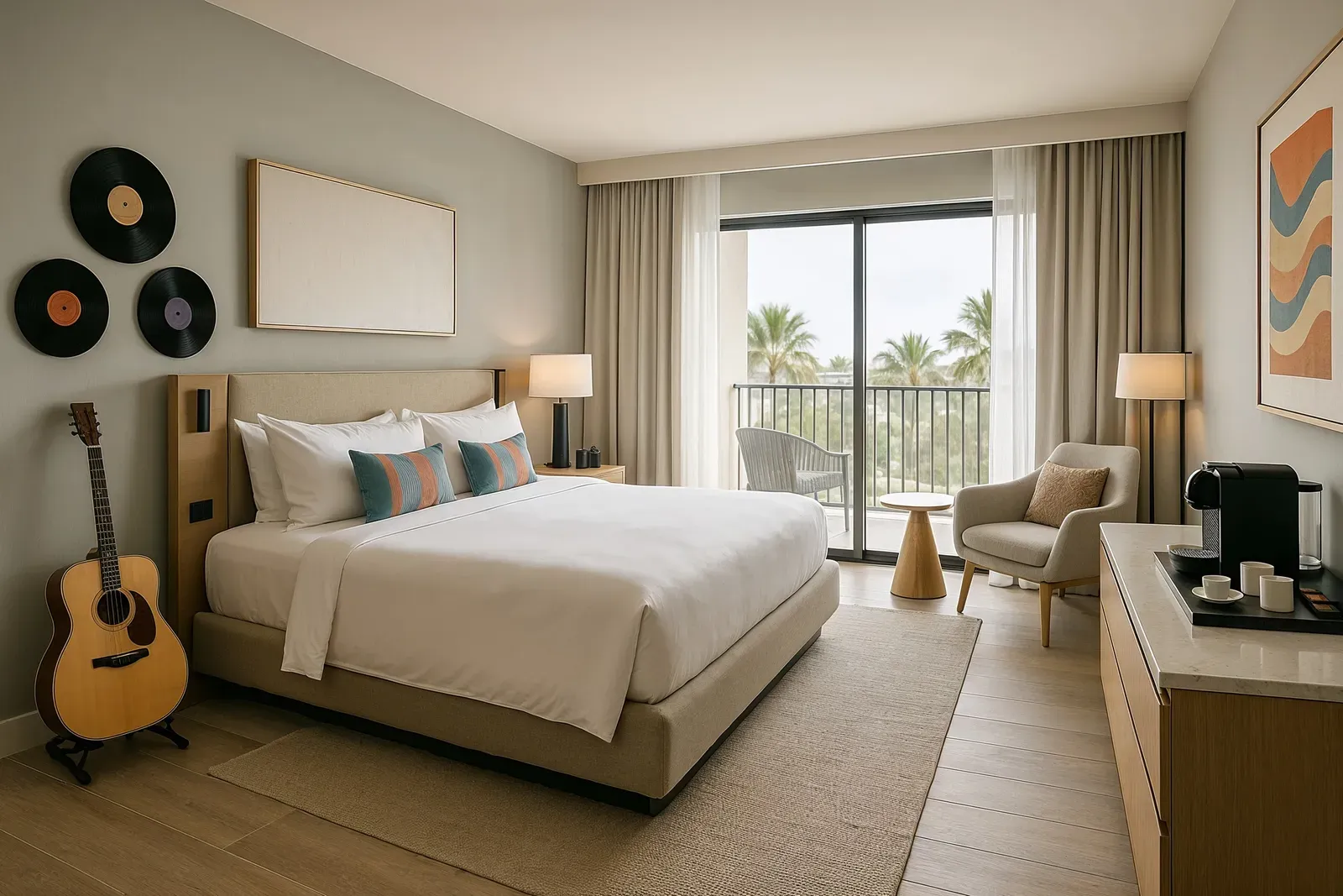 universal hard rock hotel review luxury room music inspired decor