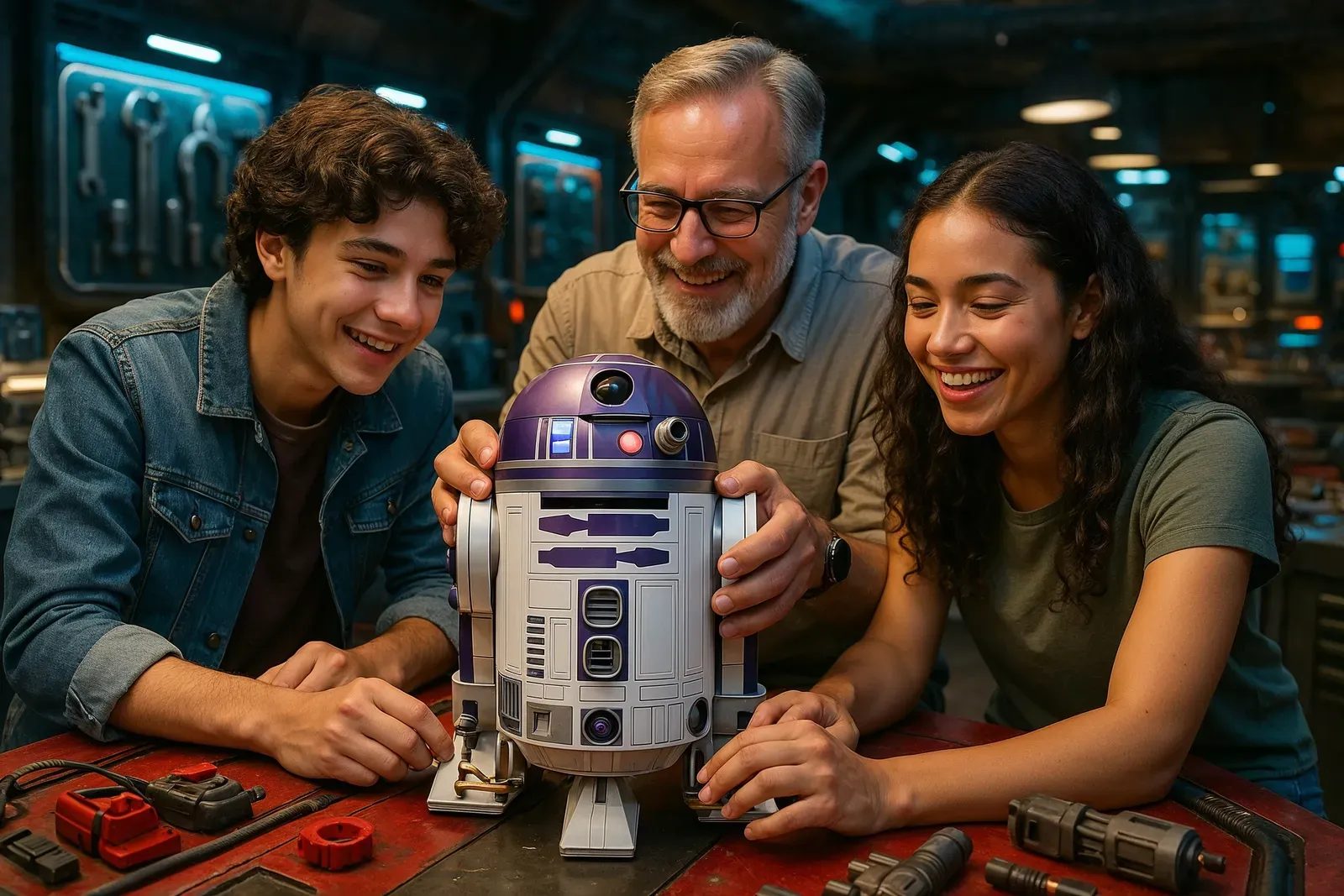 how disney world made our family reunion magical - multi-generational droid building experience
