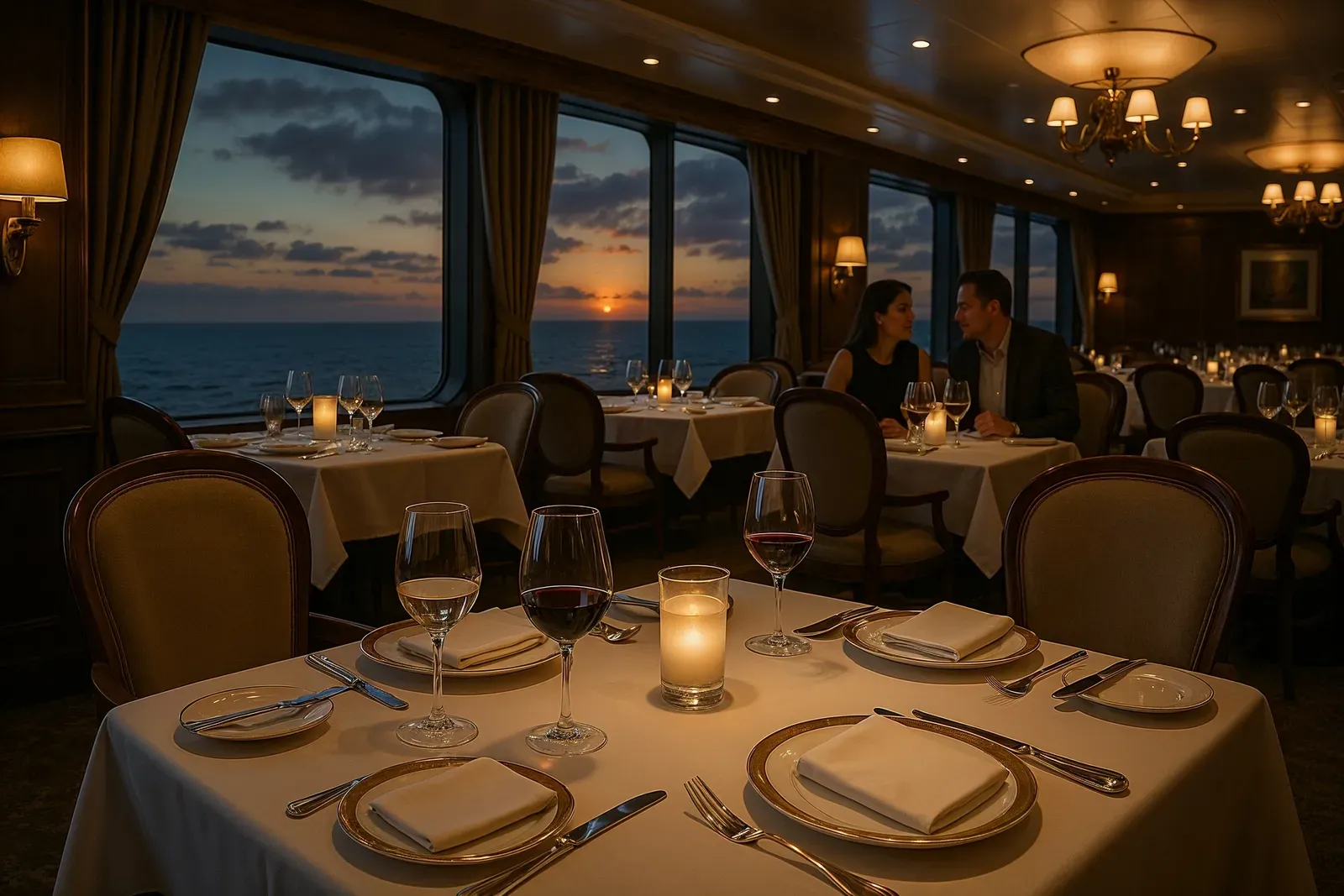 Onboard specialty dining experience as part of how to get cashback on Disney cruise bookings