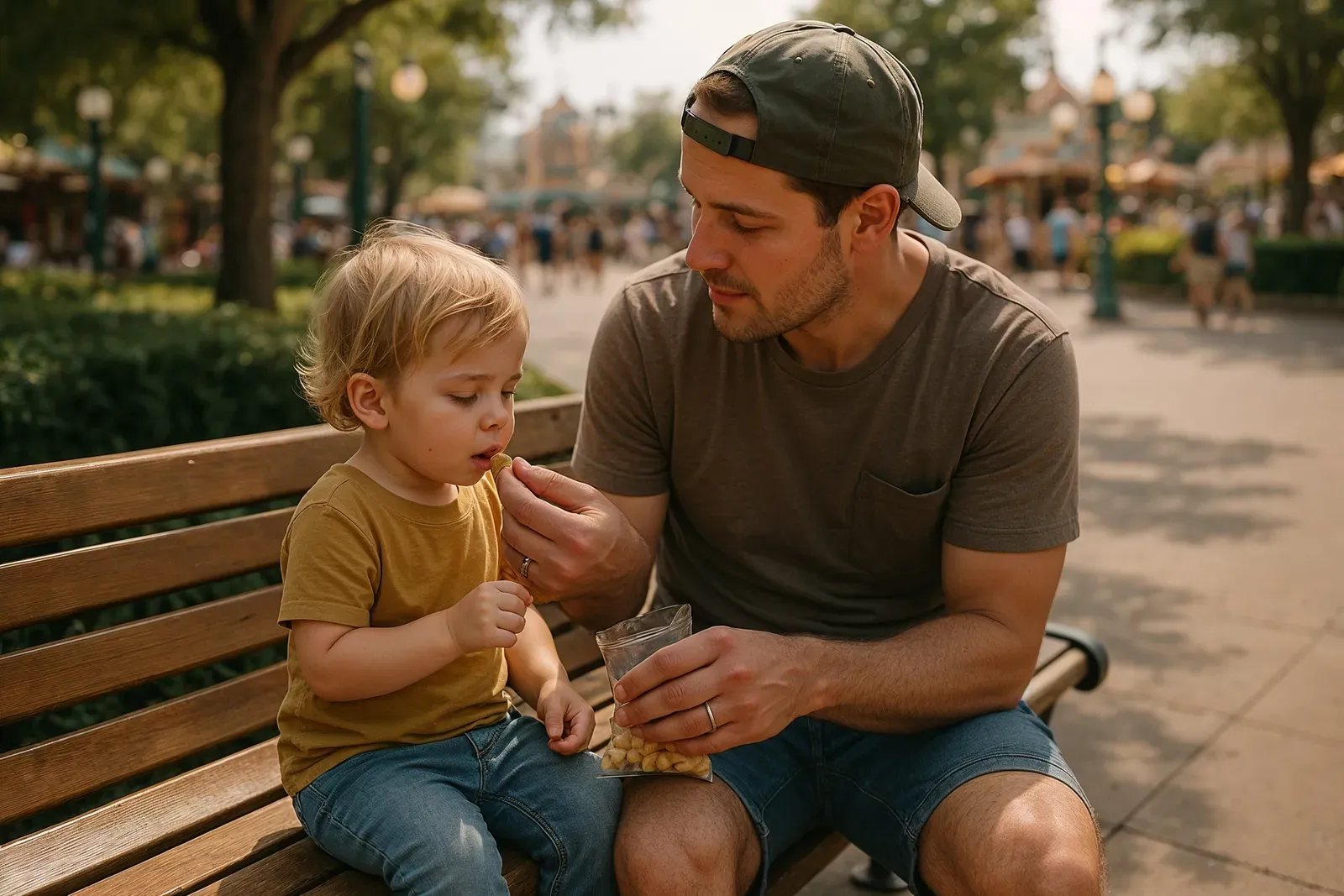 our family trip to universal with toddlers family snack break