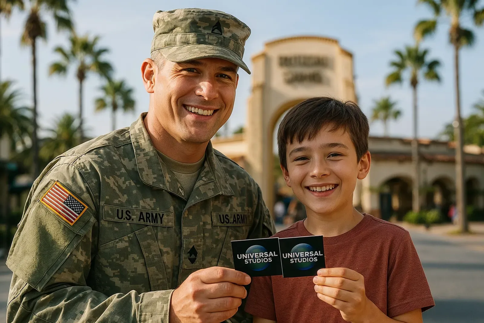 how to earn free universal studios tickets military family at theme park