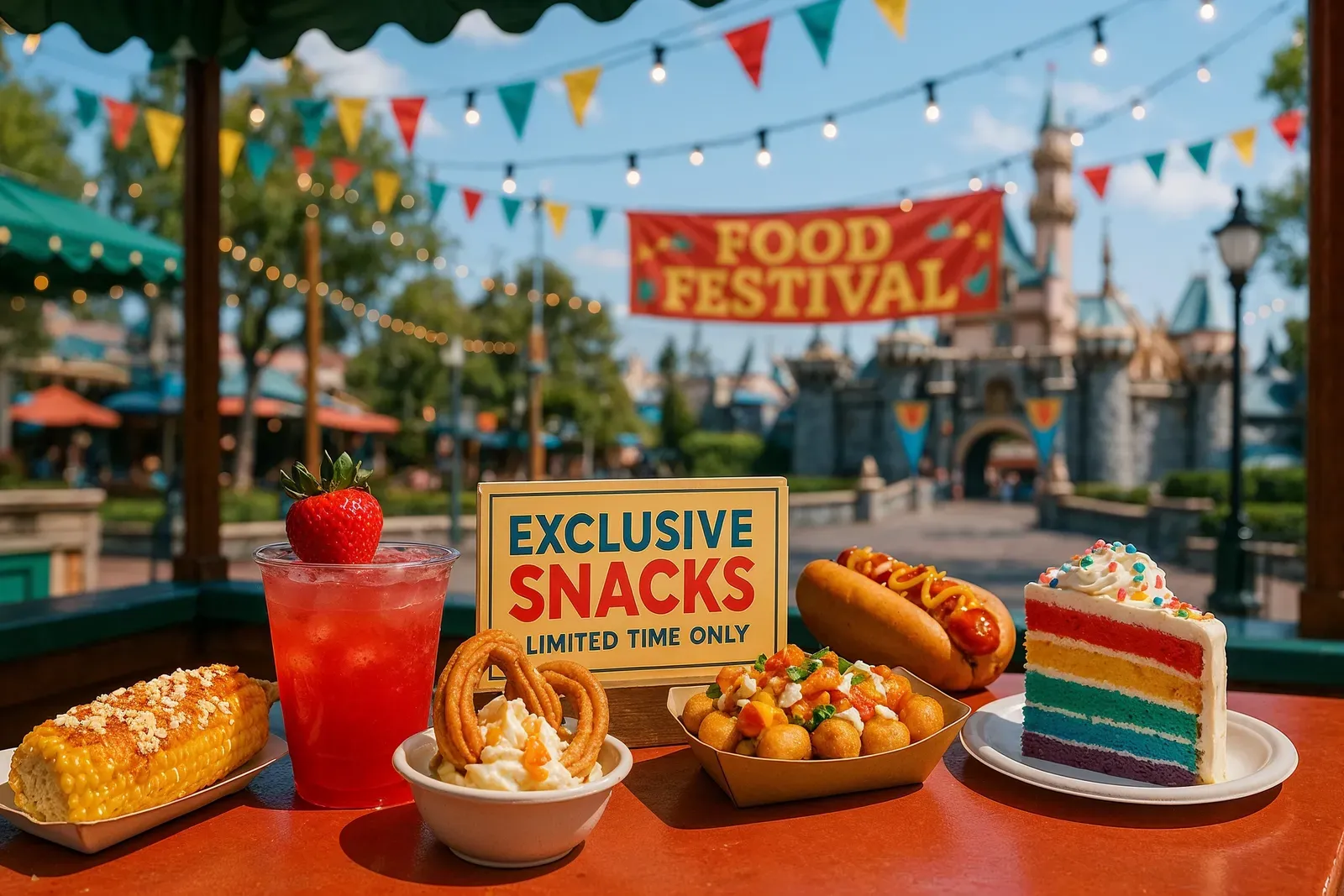 disney california adventure best snacks ranked - exclusive festival snacks at outdoor food stand