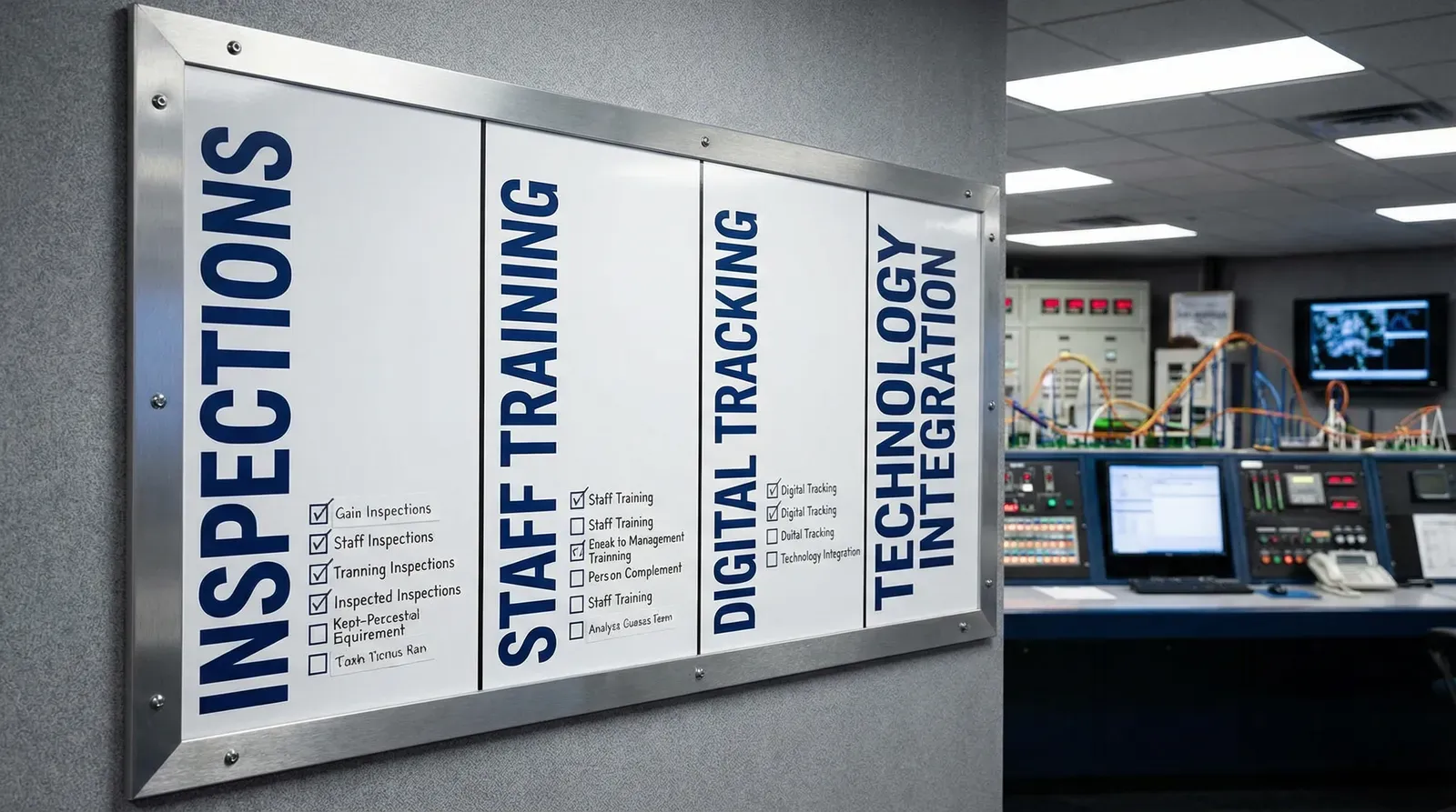 theme-park-compliance-checklist-board-steps