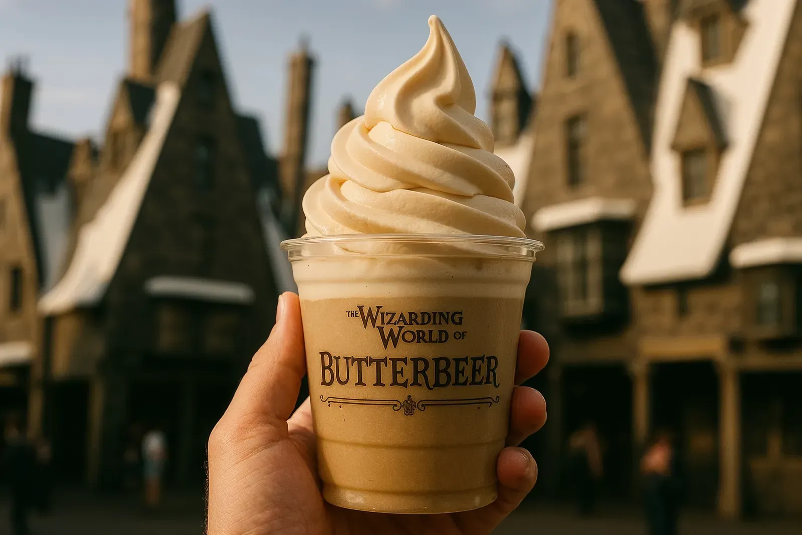 Butterbeer soft serve at Universal Studios, one of the best snacks for under 10 dollars